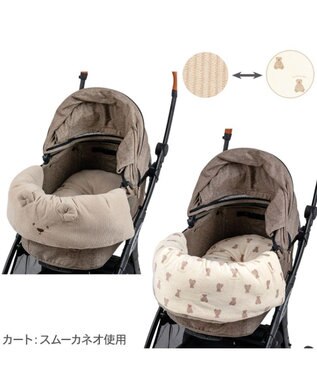 PET PARADISE ペットパラダイス くまちゃん カート用 クッション 《コーデュロイ》 ベージュ