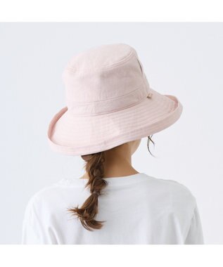 ATRENA 体感-10℃コカゲル リネンエッジアップハット ピンク