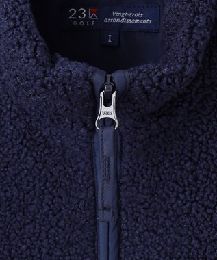 23区GOLF 【WOMEN】ボアベスト ネイビー系