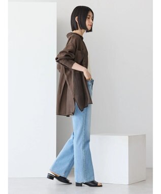 AMERICAN HOLIC シアーＣＯＯＬポケット付きルーズシャツ Brown