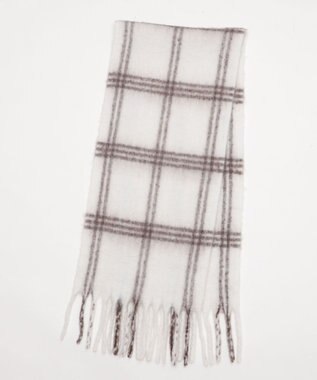 WEGO 【マフラー/ユニセックス着用】ワイドフリンジストール 柄1