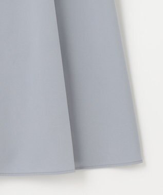 Feroux 【洗える】プリーツコンビ ジャンパースカート スカイブルー系