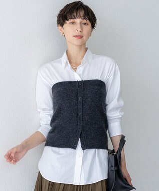 【滝沢眞規子さん着用/VERY掲載】CANCLINI ベーシック シャツ