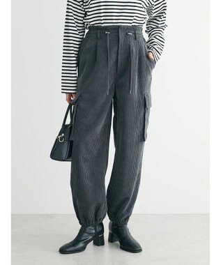Green Parks ・ＥＬＥＮＣＡＲＥ　ＤＵＥ　コーデュロイカーゴパンツ Charcoal Gray