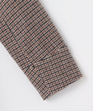 J.PRESS LADIES S スーパー ビーバー ガンクラブ ステンカラー コート モノトーン×テラコッタ系