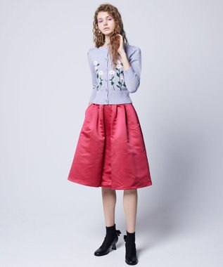 TOCCA 【洗える】CRYSTAL RIVER スカート オールドローズ系