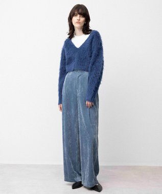 NAVE ブライトベロア パンツ ブルー系
