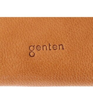 genten ゴートベーシック ラウンド長財布 キャメル