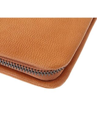 genten ゴートベーシック ラウンド長財布 キャメル