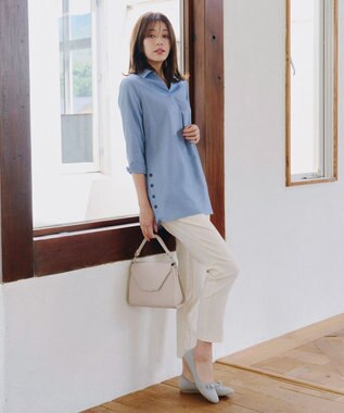 Tiaclasse 【安田美沙子さん着用・4way /2TYPEハンドル】パールチェーン付きハーフフォーマルミニバッグ ベージュ