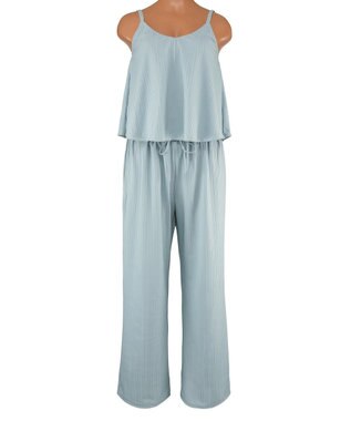 San-ai Resort（三愛水着楽園） ロングパンツセット水着　9M・11L【Coral veil（コーラルヴェール）】 グリーン