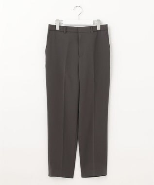 自由区 【洗える】2WAYツイル テーパードパンツ カーキ系