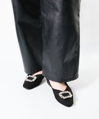 BONTRE 【MIONOTIS/ミオノティス】ビジューバックルパンプス/717B ブラック