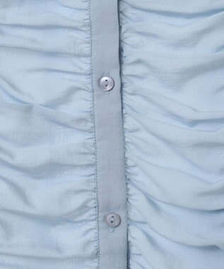 earth music&ecology フロントドロストショートシャツ Sax