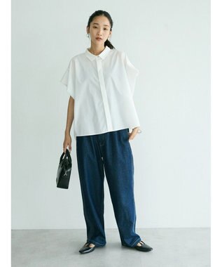 CRAFT STANDARD BOUTIQUE ステンサイドソリッドブラウス White