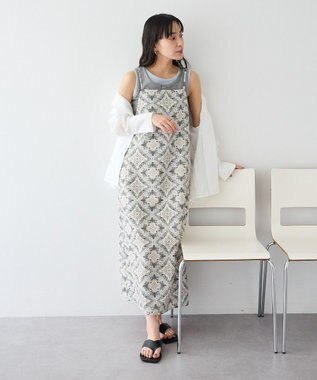 CRAFT STANDARD BOUTIQUE プリントキャミワンピース Light Beige