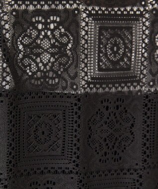 AMERICAN HOLIC 【2点セット】ロングレースジレ+サロペット Black