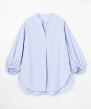 ANY 【WEB限定】【UVカット/抗菌防臭/速乾】エニィファンクション　スキッパーブラウス サックス