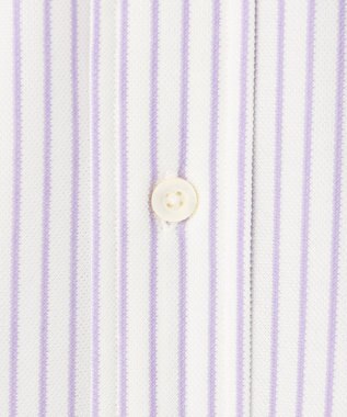 J.PRESS MEN 【KING SIZE】【夏に嬉しい高機能】カノコインレイストライプパッチポケット シャツ/B.D. パープル系1