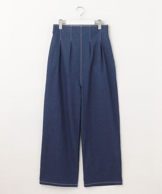 Feroux 【2WAY】ハイウエストデニム パンツ ネイビー系