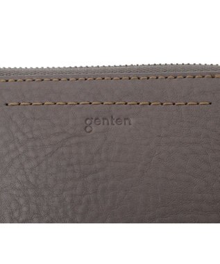 genten リラサート 二つ折り財布 グレー