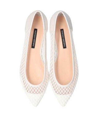 Bridget Birkin 【PARADIS COULEUR】チュールネットレイヤードパンプス ホワイトコンビ