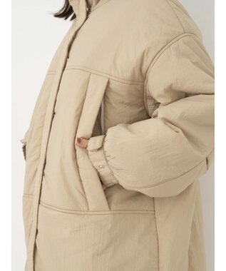 earth music&ecology モンスターコート Beige