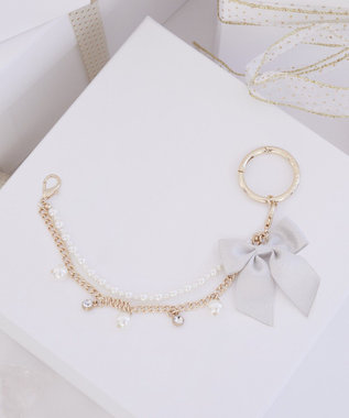 Maison de FLEUR パールビジューリボン2Wayチャーム