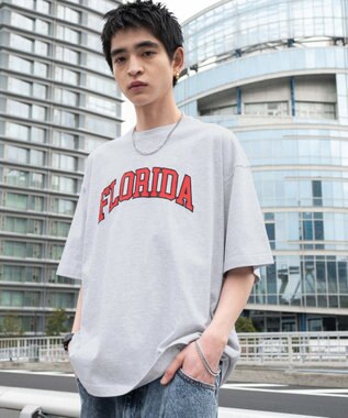 WEGO 【ユニセックス着用ITEM】アクセ付きグラフィックT（SS） アッシュグレー