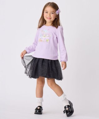 ANY KIDS 【すみっコぐらし】アートプリント Tシャツ ペールラベンダー