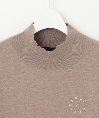 23区GOLF 【WOMEN/EC限定】カラーブロック モックニット ベージュ系