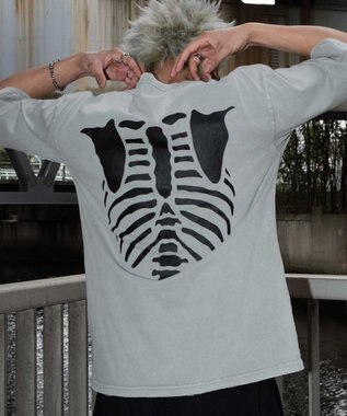 WEGO 【ユニセックス着用ITEM】ブリーチボーングラフィックT（SS） グレー