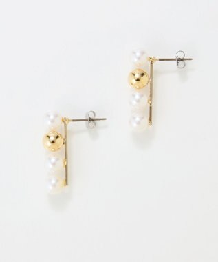 Phoebe 【金属アレルギー対応】ミックスドットピアス　ゴールド/ニッケルフリー/パール ゴールド