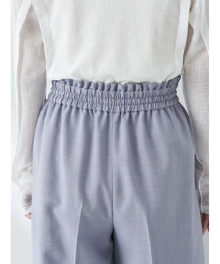 earth music&ecology リネンライクワイドパンツ Grayish Blue