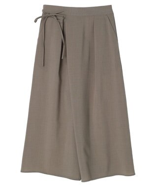 Green Parks 接触冷感　ガウチョパンツ Dark Beige