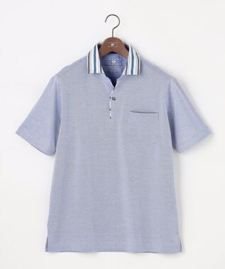 JOSEPH ABBOUD 【愛されて21年！オーガニックコットン使用】ダディ ポロシャツ サックスブルー系