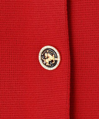 組曲 【組曲×setsuko sagittaire】サジテール釦ニットジャケット レッド系