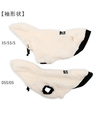 PET PARADISE Lee ボア フリース パーカー 小型犬 オフホワイト