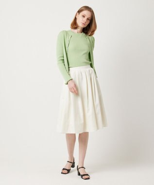 TOCCA 【大人百花掲載】【洗える】CRISP LETTUCE スカート アイボリー系