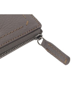 genten リラサート 二つ折り財布 グレー