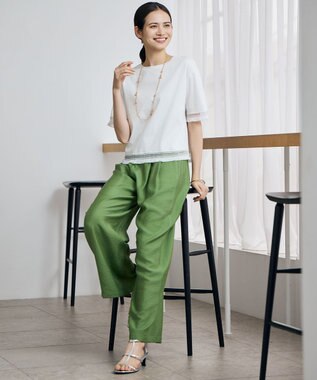 自由区 L 【SHIHOさん着用】コンパクトハイゲージフリンジ Tシャツ オフ