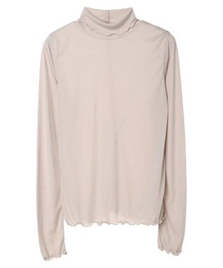 earth music&ecology シアータートルネックプルオーバー Beige