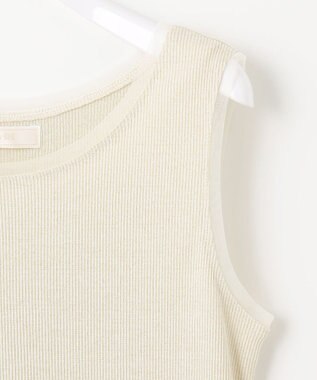 ANY SIS S 【洗える】チュールコンビラメ タンクトップ シャンパン