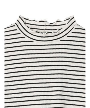 earth music&ecology チェーンリブハイネックプルオーバー Border