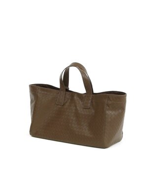 UNBILLION カシュカシュ cachecache / メッシュエンボス横長ショッパートート チョコ