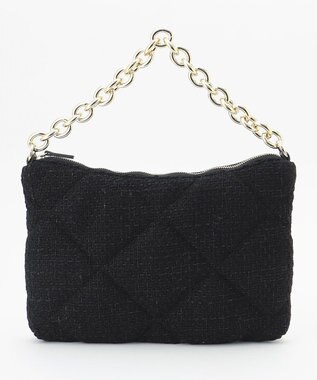 ICB ツイードチェーンバッグ ブラック系