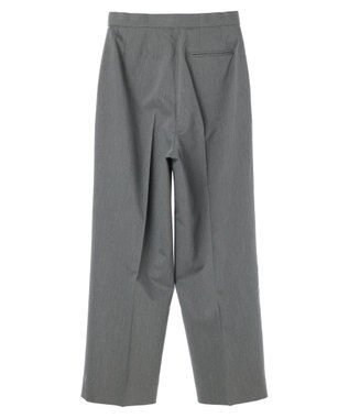 Green Parks きれいシルエットパンツII（ワイドストレート） Gray Mixture