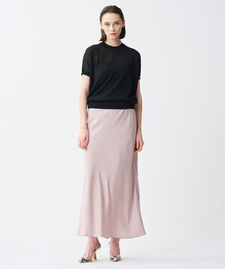 uncrave シアー ニットプルオーバー ブラック