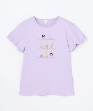 組曲 KIDS 【150-160㎝】 コスメティックTシャツ ラベンダー