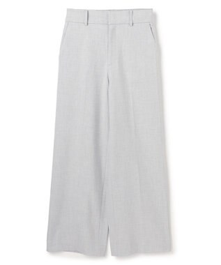UNFILO 【ウエストゴム/14サイズ展開】beauty warm pants ワイド ライトグレー